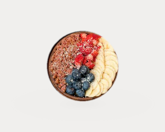 Berries açaí bowl: frambuesa, fresa, plátano, arándanos